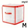 64/32-Gitter WeihnachtsKugel Aufbewahrungsbox 4-stöckig Klar unterteilt Organizer Mehrzweck Ornamente Behälter für Festival Dekorationen