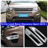 ABS Front Bumper Foglight Fog Lights Decor Cover Trim For Land Rover Discovery Sport 2015 -  Accessories Exterior Refit Kit