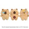 1-10PCS Capybara Plush Keychain Cute Animal Plushie Doll Outfits Bag Charm Keyring Pendant Backpack Accessory