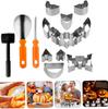 Halloween Pumpkin Carving Set: DIY Lantern Tools & Stainless Steel Cookie Cutters