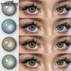 2pcs Natural Brown Contact Colored Contact Lenses High Quality Blue Eyes Contacts Gray Beauty Pupils Green Eyes Lens