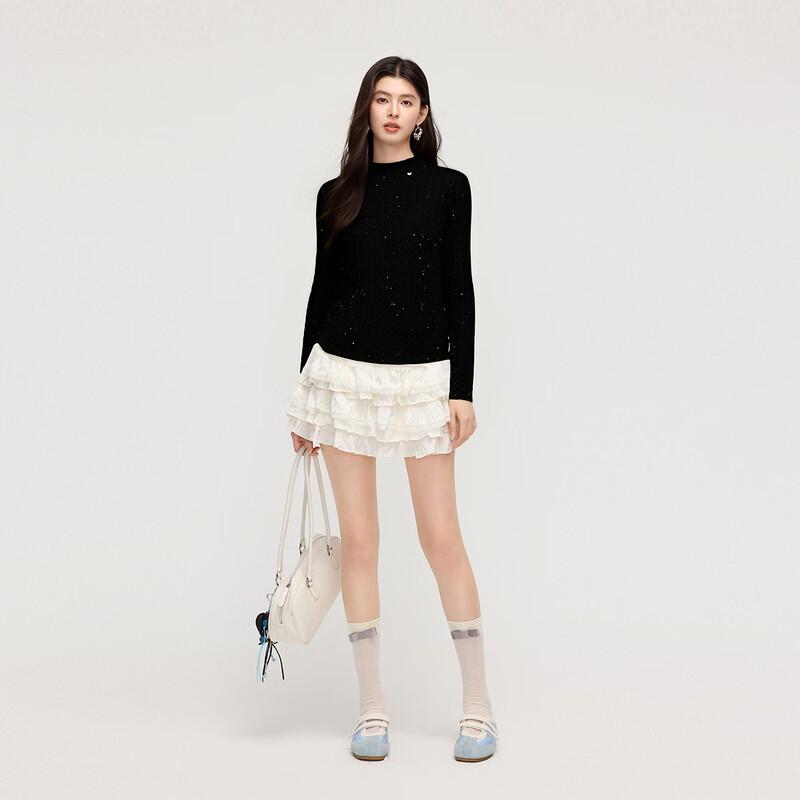 FivePlus Sequin Slim-Fit Knit Sweater