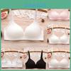 Teenager's Bras Wire Free Junior Cotton Training Soft Cup With Adjustable Straps