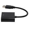 USB3.0 to VGA Converter 5Gbps HD 1080P Adapter Cable 15Pin Female External Video CardBlack