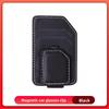 Car Magnetic Glasses Clip, Leather Non-slip, One-handed Take-and-place Multi-function Bracket