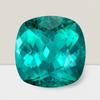 Blue Tourmaline Cushion Cut Gemstone 8 Cts - 14 mm VVS Loose Gem ARSH4524