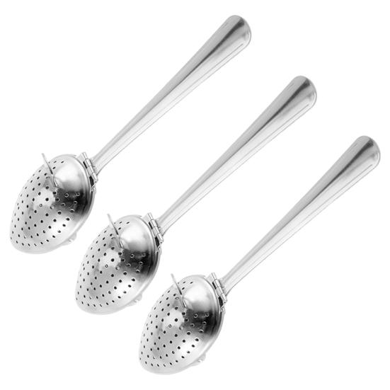Te-spreder i rustfritt stål med krok Fine hull Te-intervallfilter for løsblads-te- og kaffebrygging Bærbar te-infuser for hjemreise