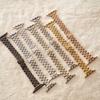 Applicable to Apple iwatch9 seven-bead small waist stainless steel strap apple watch8 women's watch strap