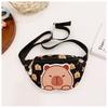 Crossbody Printed Capybara Chest Bag Children Cartoon Outdoor Leisure Waist Pack