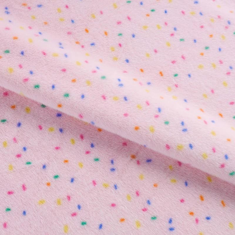 

Ткань с принтом в горошек 100x165см для плюшевых игрушек, хлопковых кукол, теплых шапок, декоративная ткань, ткани для ручного шитья 100x165cm