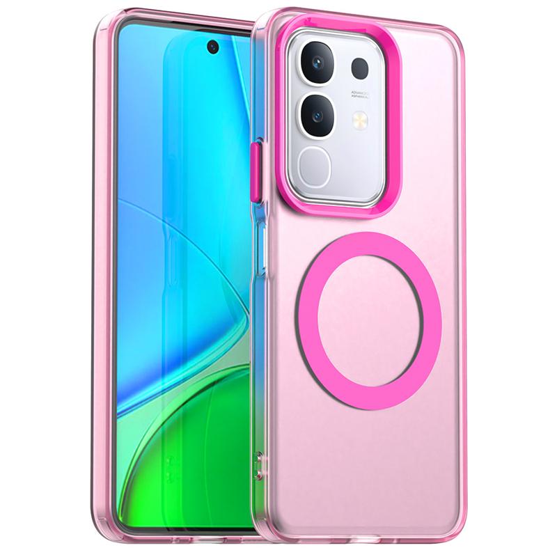 Transparent Phone Case For Vivo Y29 Case Vivo Y29 4G Magnetic Adsorption Wireless Charge Back Cover For Vivo Y29 Case 6.68 Inch