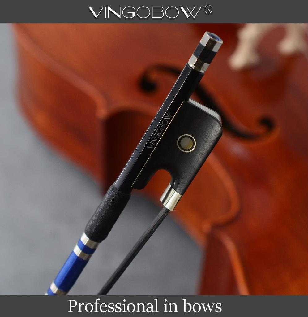 VINGOBOW Carbon Fiber Cello Bow Black Hair [Unique]