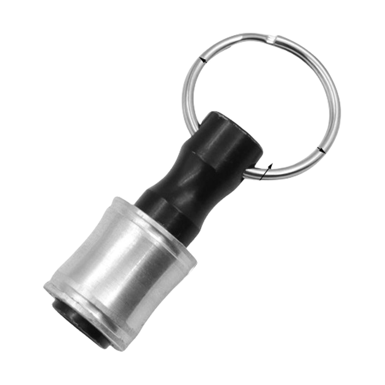 

1/4Inch Hex Shank Steel Screwdriver Bit Holder Quick Changes Extension Bar Keychain Drill Bit Socket Adapter Tool Gift срібний