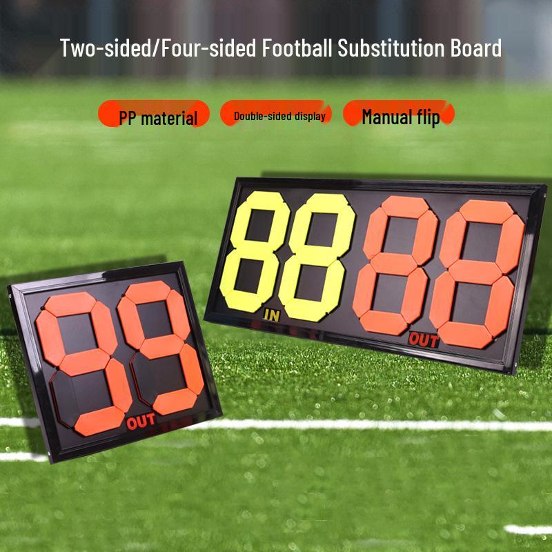 

Double-Sided Four-Digit Fluorescent Football Substitution Board for Referees Two-Digit Board