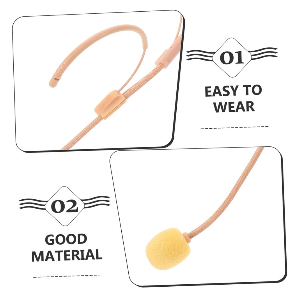 ERINGOGO Kids Singing Headset Microphone Lip Sync Flexible Lightweight Comfortable for School Events Stage Performances