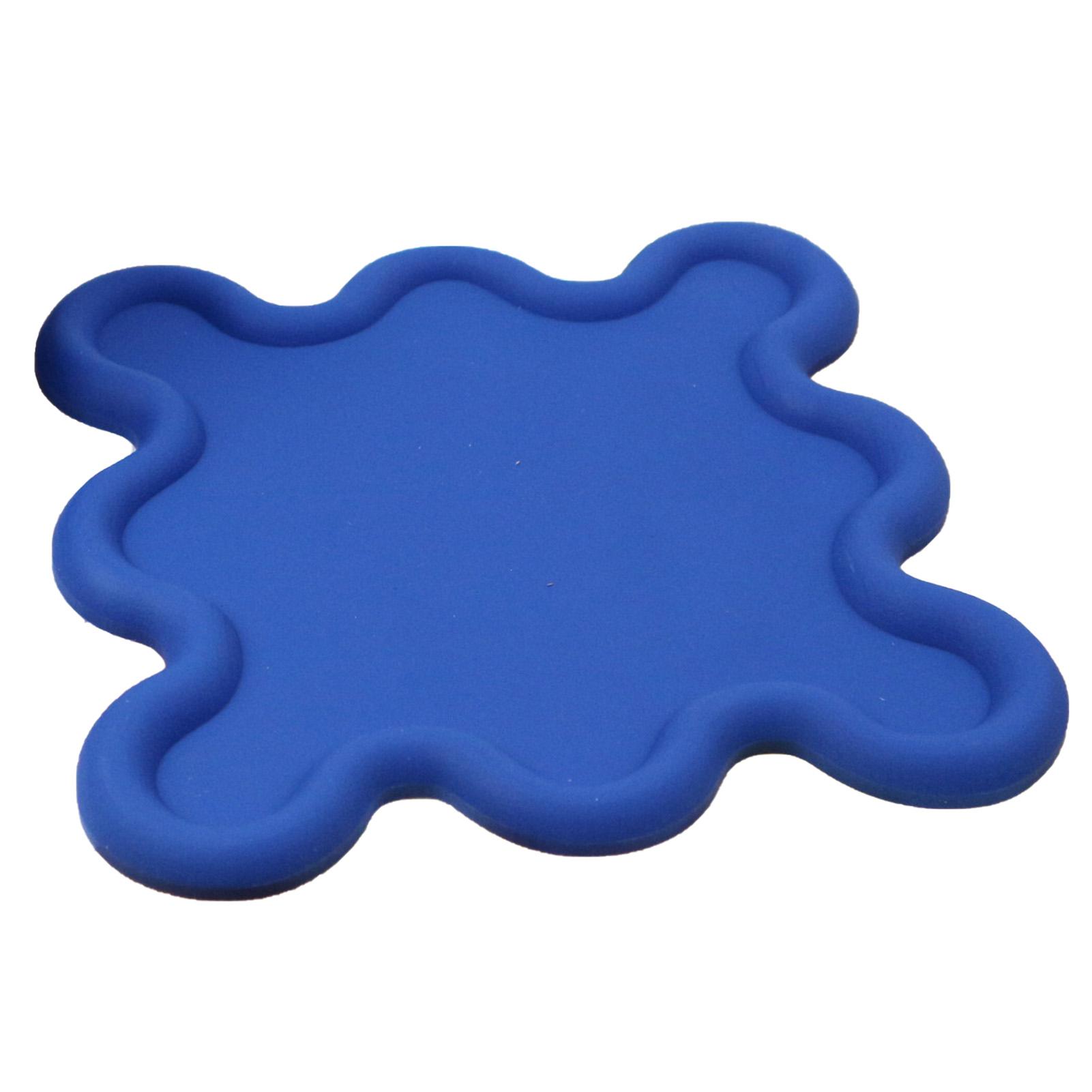 

Подставка под чашку ПВХ Неправильной формы Термостойкая Водонепроницаемая Бытовая Подставка под миску для кухни Зеленая синий