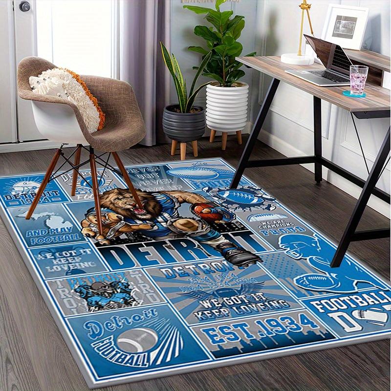 Office Carpet Detroit Football Spirit, Sofa Rug, Chair Mat Protection