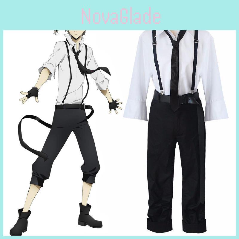 Exquisites japanisches Anime Bungo Stray Dogs Nakajima Atsushi Cosplay Kostüm Uniform Anzug
