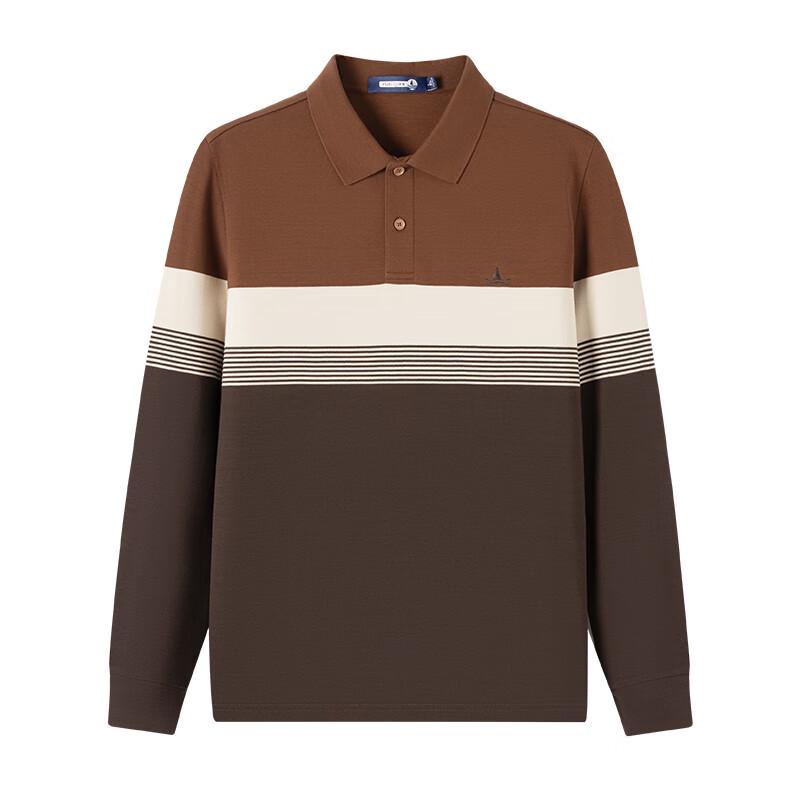 Navigare Men's Long-Sleeve Cotton Polo Shirt