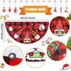 1Pcs Christmas Outdoor Polyester Fan-shaped Flag Christmas Decor for Home Cristmas Drop Ornament Xmas Gift New Year