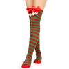 Women's Bowknot Christmas Stocking Pom-pom Socks Over-the-knee Socks