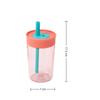 Plastic Water Bottle with Lid and Straw Coffee Mug Kawaii Coffee Cups  Water