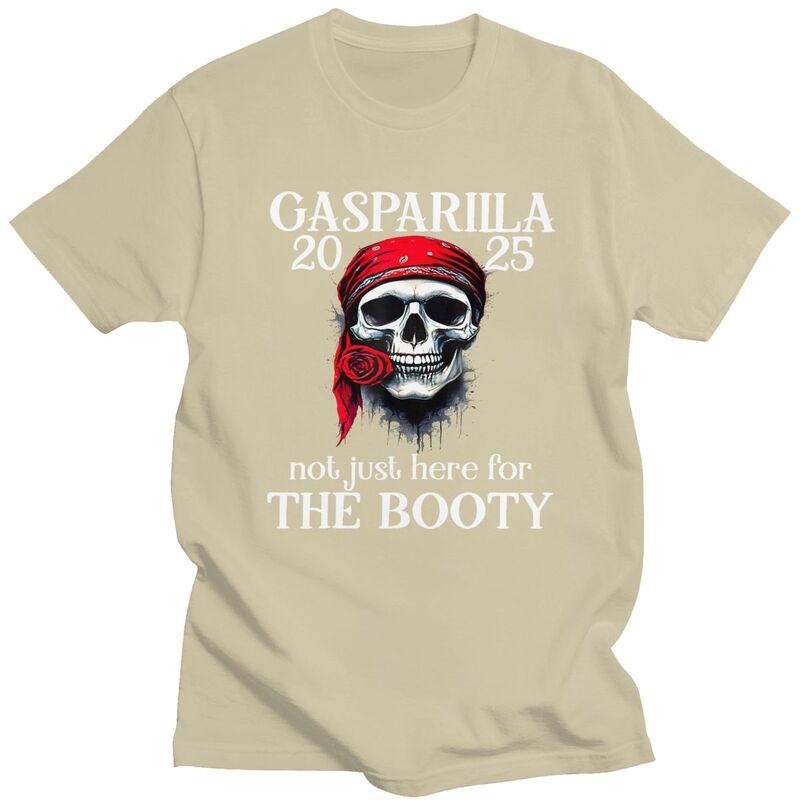 Custom Gasparilla Pirate Skull T Shirts Men Pure Cotton Tees Tshirts Casual Tshirt Clothing