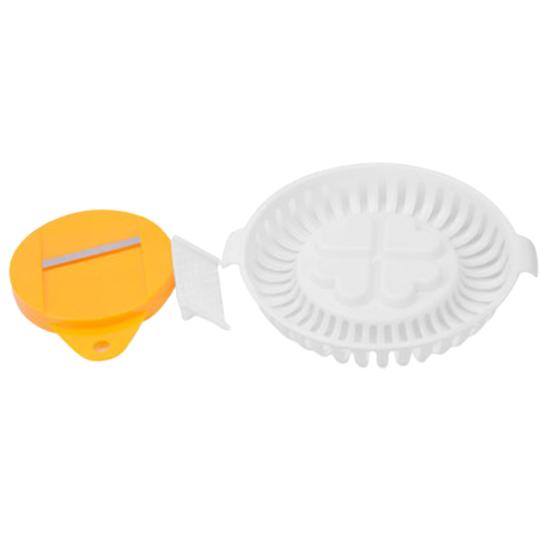 Útil livre de óleo diy compacto saudável lanches caseiros batata chip assado fabricante com cortador para casa bandeja de batatas fritas