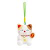 Lucky Cat Plush Toy With Pp Cotton Filling For Desk Decor And Gift For All Ages
