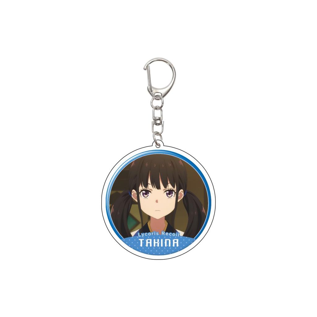 55MM Anime Lycoris Recoil Keychain Nishikigi Chisato/Inoue Takina/Nakahara Mizuki/MIKA Acrylic Model Plate Christmas Gifts