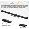 A65T-Universal 25" Long Flexible Crevice Tool With Removable Brush Head For All 1-1/4 In Or 1-3/8 In Vacuum Attachments