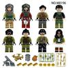 8209 Battle Of The Caucasus Minifigures Children Assemble Small Particles Building Block Toys Weapon Box Dog Stretcher