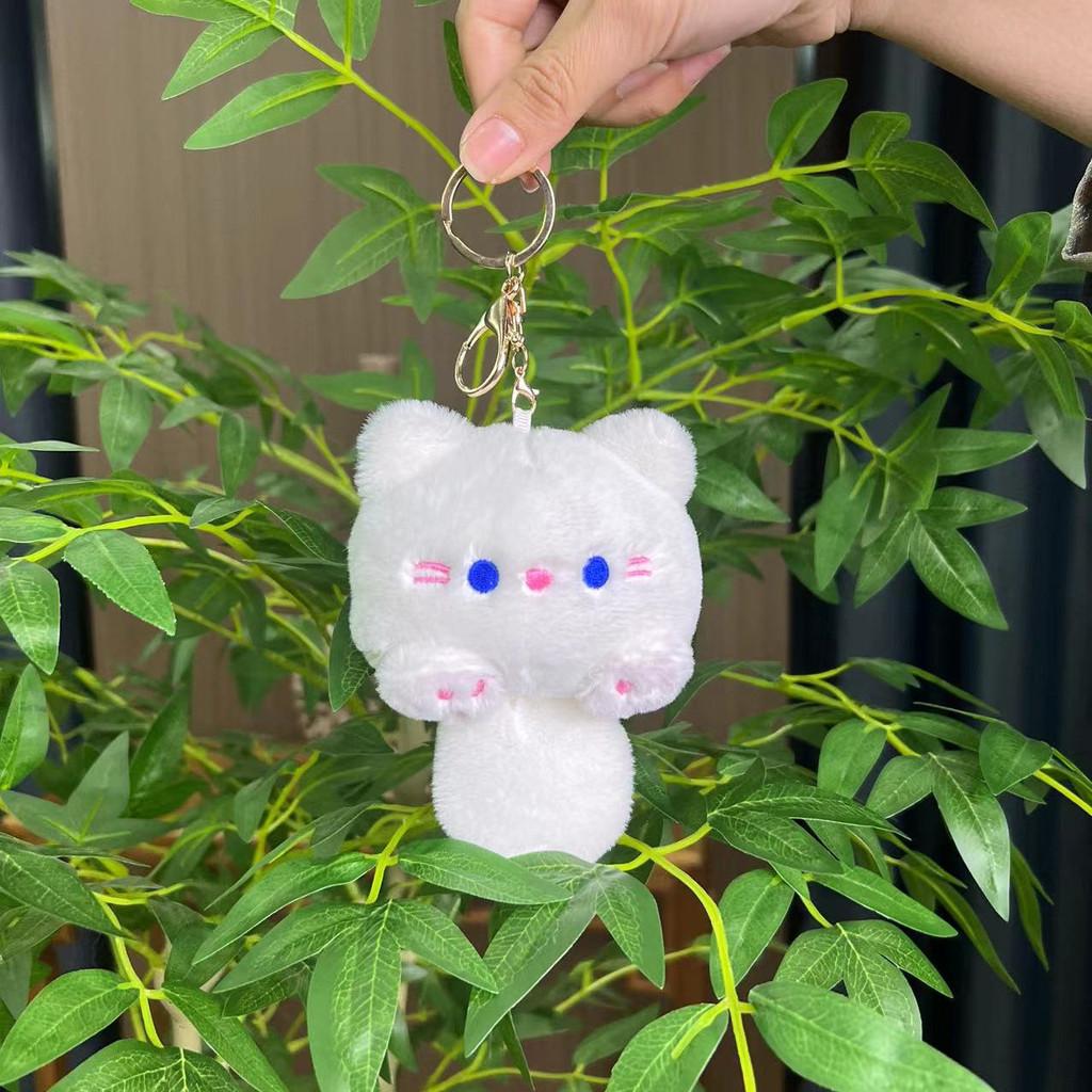 Cute Super Cat Plush Charm With Squeaky Noise Ideal For Bags And Key Accessories