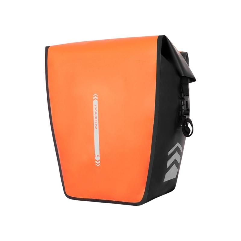 Water Resistant Bicycles Commuting Bag Double Side Saddles Bag with Reflective Trim Luggage Carriers Panniers Bag