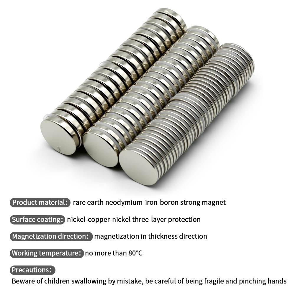 Super Strong Neodymium Magnet N35 NdfeB Permanent Magnetic imanes Round Powerful Magnets Refrigerator 20x2 20x3 20x5 25x2 25x3mm