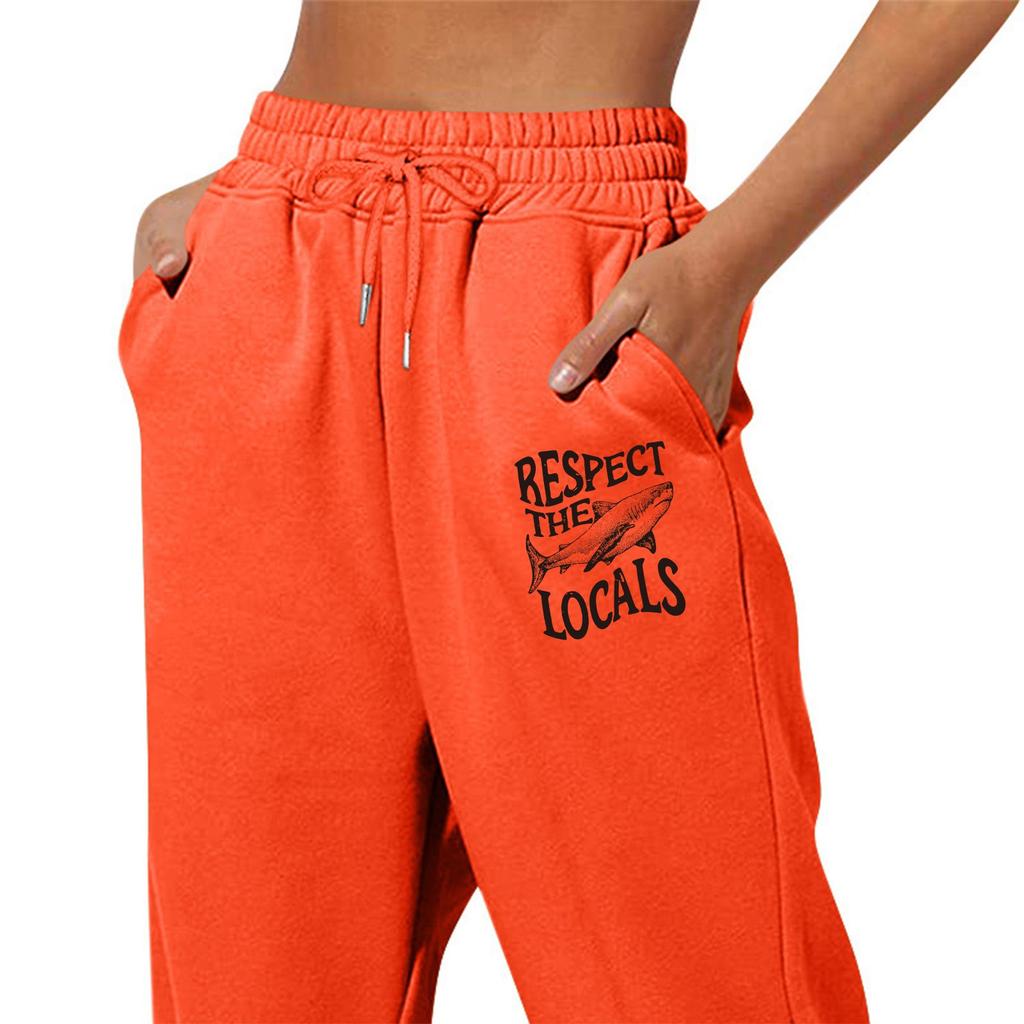 Pantaloni sportivi invernali da donna Pantaloni casual tinta unita Pantaloni sportivi in pile da donna Pantaloni dritti a gamba larga