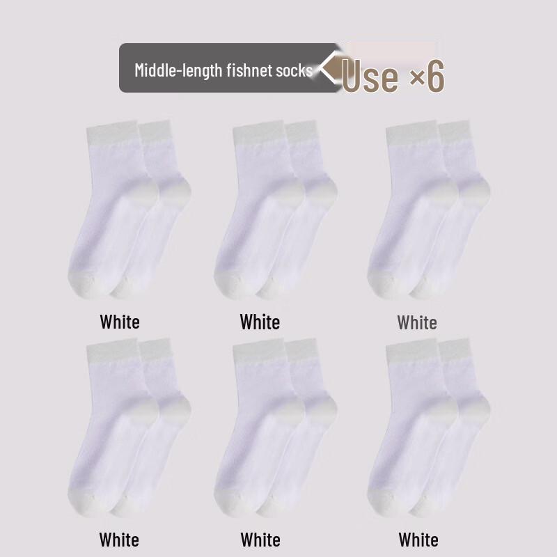 LangSha Women s Spring/Summer Thin Cotton Mid-Calf Socks