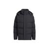 adidas 800 Solid Color Sports Hooded With Down Feather Black Jacket Unisex H23074