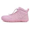 2024 outdoor snow boots men's new winter non-slip waterproof velvet warm cotton shoes women's thick-soled barefoot five-finger shoes
