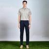Summer high-end short sleeved polo shirt with acetate and mulberry silk, men's and middle-aged business casual T-shirt