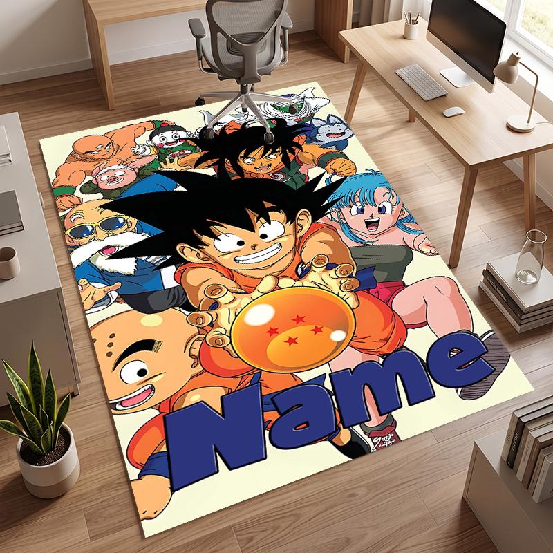 Dragon Ball (37) Personalisierter Name Büro Teppich Stilvolle Dekoration für Wohnzimmer Schlafzimmer Küche