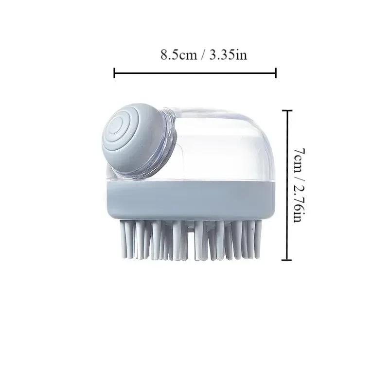 1pc Pet Bath Massage Silicone Brush Cat Specific Bath Brush To Remove Floating Hair Dog Scrubbing Tool Pet Bath Brush Pet Brush