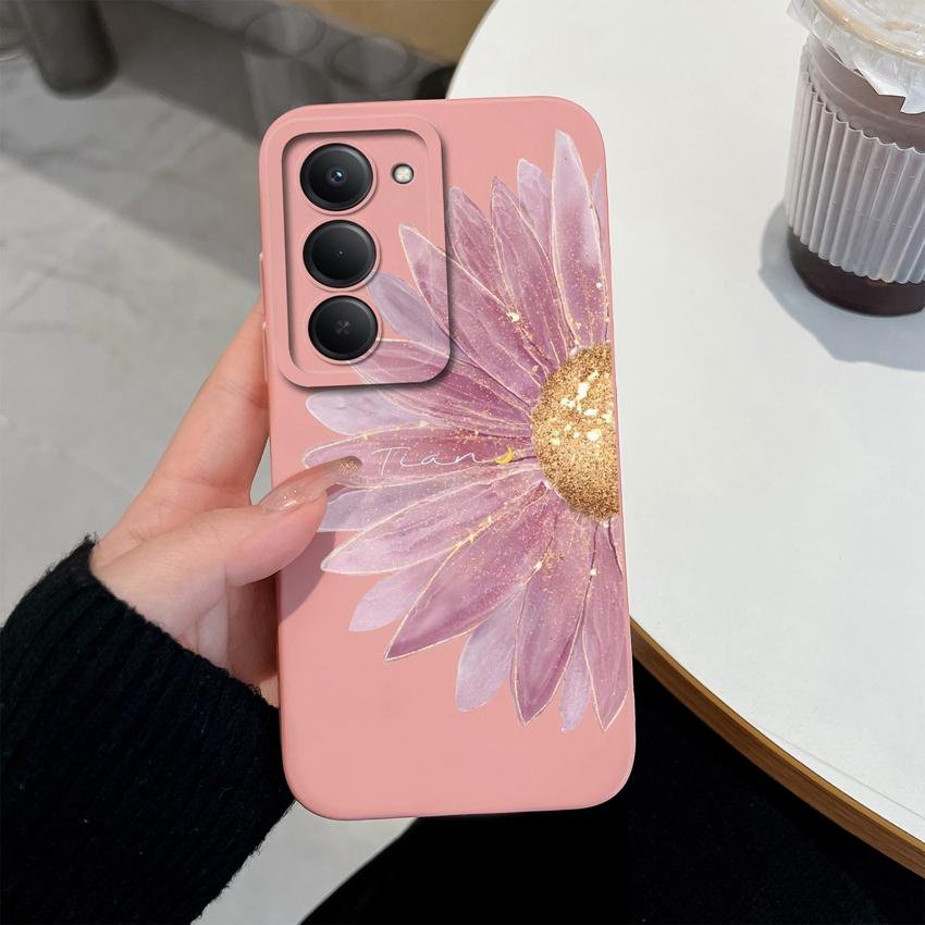 Premium Protective Case For Redmi 15 10 11 15C 12C 10C Note 14 Pro Plus 14S Beautiful Brown Leaf Patterns Liquid Silicone Phone Cover For Redmi Casing