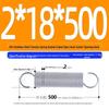 Arc de extensie din oțel inoxidabil 304 de 500 mm cu cârlige deschise și inel cu buclă dublă, personalizabil.