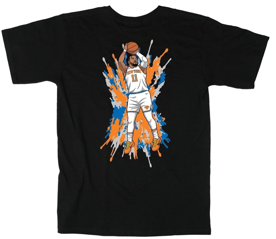 Jalen Bruson Spray Paint Knicks Shirt T-Shirt Youth XL S