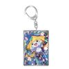 Anime Cartoons Acrylic Key Buckle for Mew Raichu Starly Braixen Skitty Eevee Evolutions Team Rocket Self-Made Card Key Ring Gift
