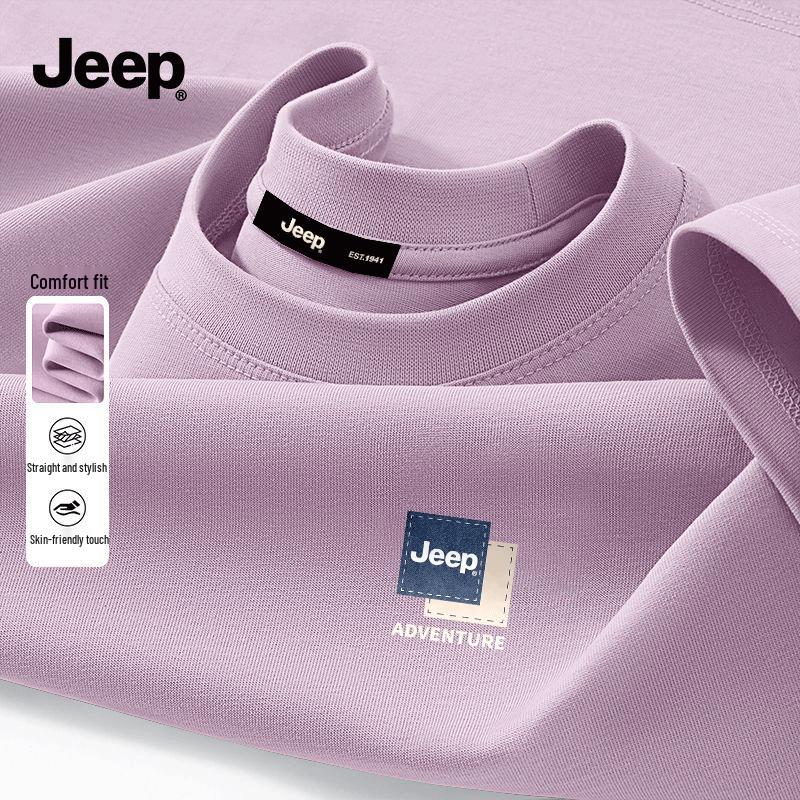 JEEP Men s Summer Breathable Cotton Short Sleeve T-shirt 3XL