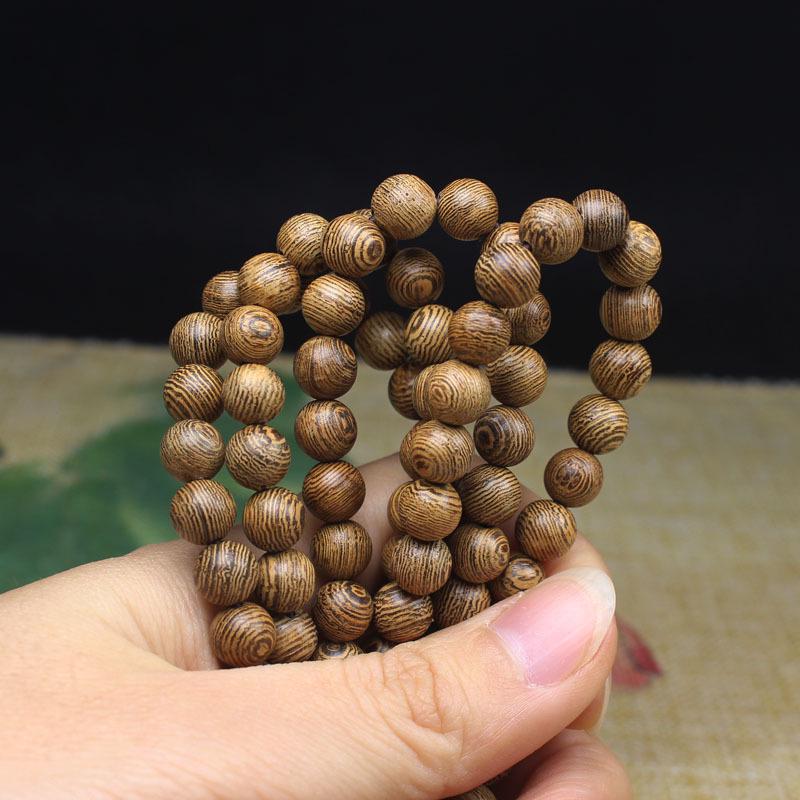 Rosewood Unisex Buddhist Prayer Beads Bracelet - Wood Ornaments Wenwan
