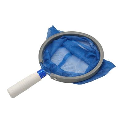 Durable Pool Skimmer with Aluminum Handle Blue Mesh Net for Efficient Debris Removal Swimming Pools Cleaning Tool
