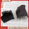 Genuine Leather Car Gear Head Shift Knob Cover for Volkswagen VW Golf 6 Passat Touran Tiguan POLO JETTA 5 AT LHD